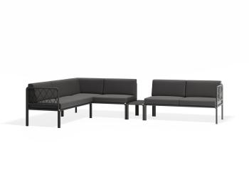 Seville Config I - Charcoal Outdoor Corner Sofa