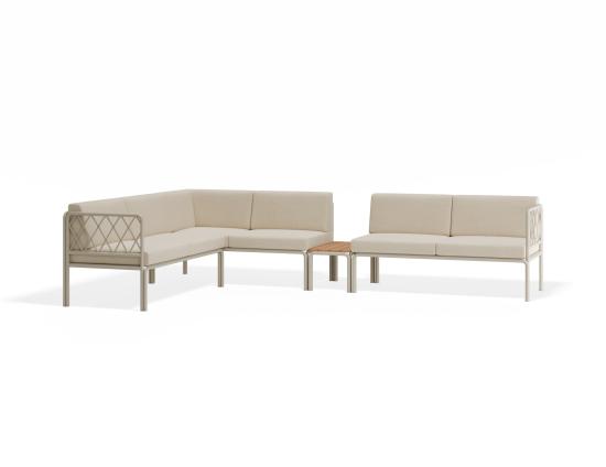 Seville Config I - Latte Outdoor Corner Sofa
