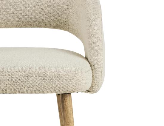 Akito Chair Ivory Cream Close Up 2