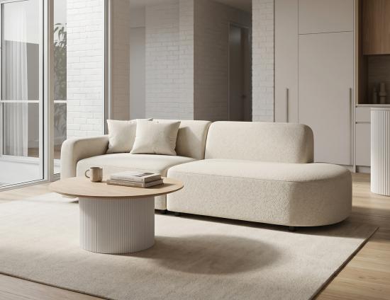 Open End Boucle Sofa