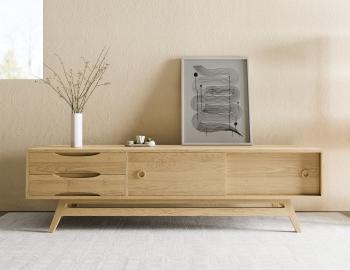 Dane Natural Oak TV Cabinet 180cm