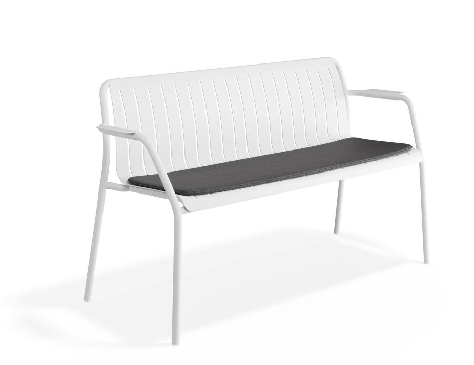 P 1 Roku Gardenbench Charcoal White