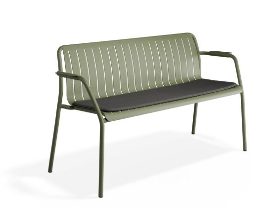 P 1 Roku Gardenbench Charcoal Green