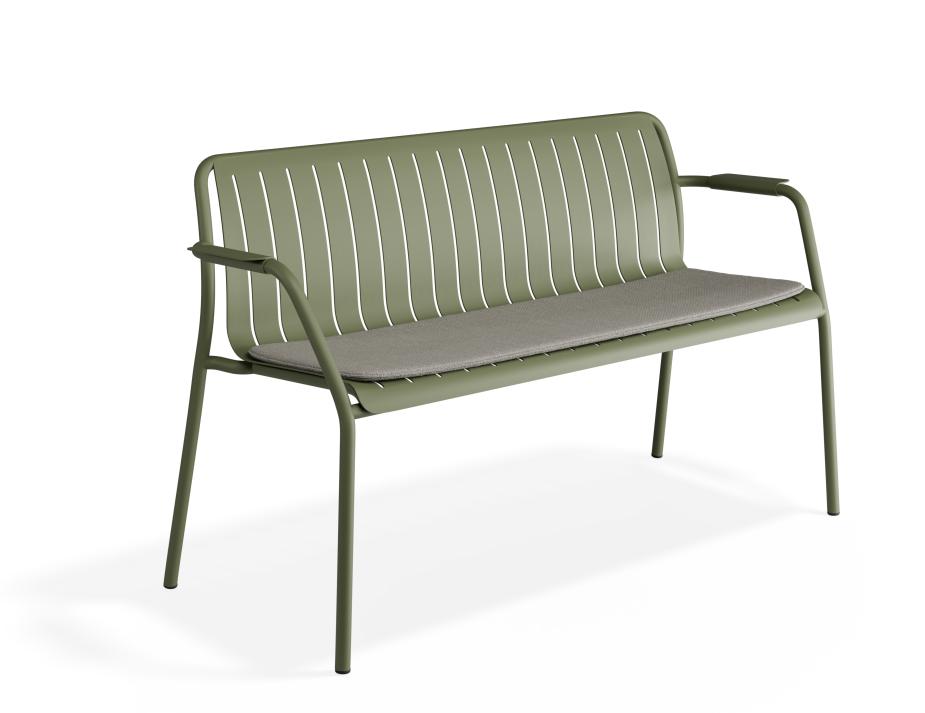P 1 Roku Gardenbench Lightgrey Green
