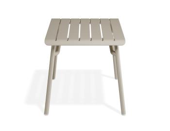 Roku Outdoor Low Stool - Side Table Matte Latte