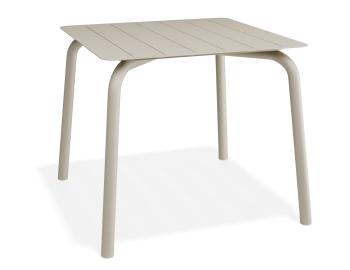 Roku Outdoor Dining Table 90cm - Matte Latte