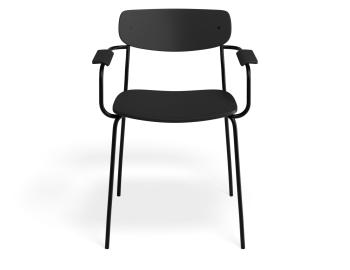 Rylie Armchair Black Stained Ash Seat and Backrest