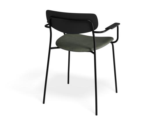 P 2 Rylie Armchair Ashblack Greenpu