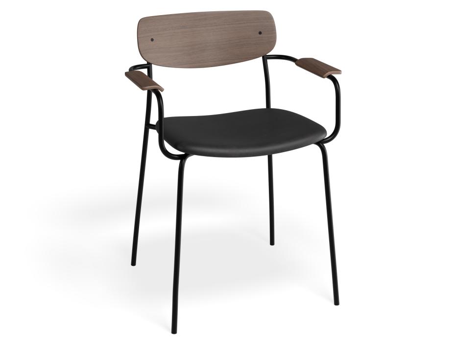 P 1 Rylie Armchair Walnut Blackpu