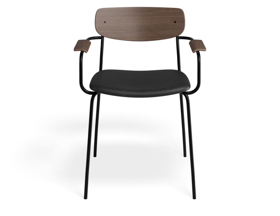 P 4 Rylie Armchair Walnut Blackpu