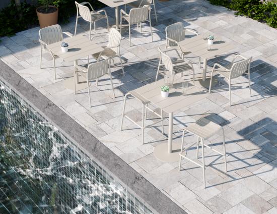 Roku Overall Lifestyle 1 Armchair Backless Stool Latte