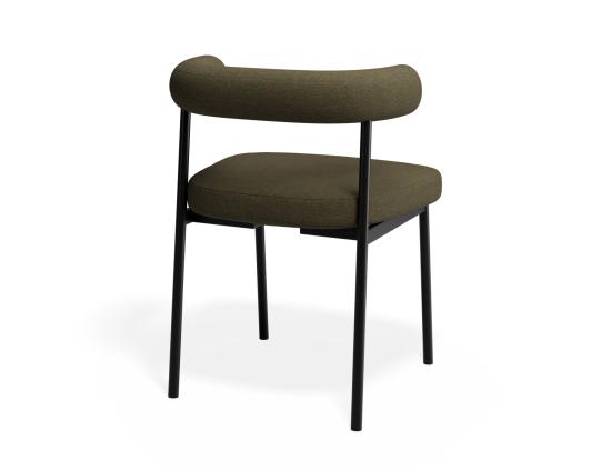 P 2 Marlowe Diningchair Black Forrestgreen