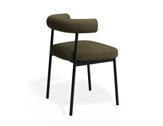 P 3 Marlowe Diningchair Black Forrestgreen