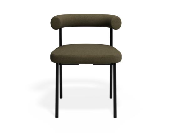 P 4 Marlowe Diningchair Black Forrestgreen
