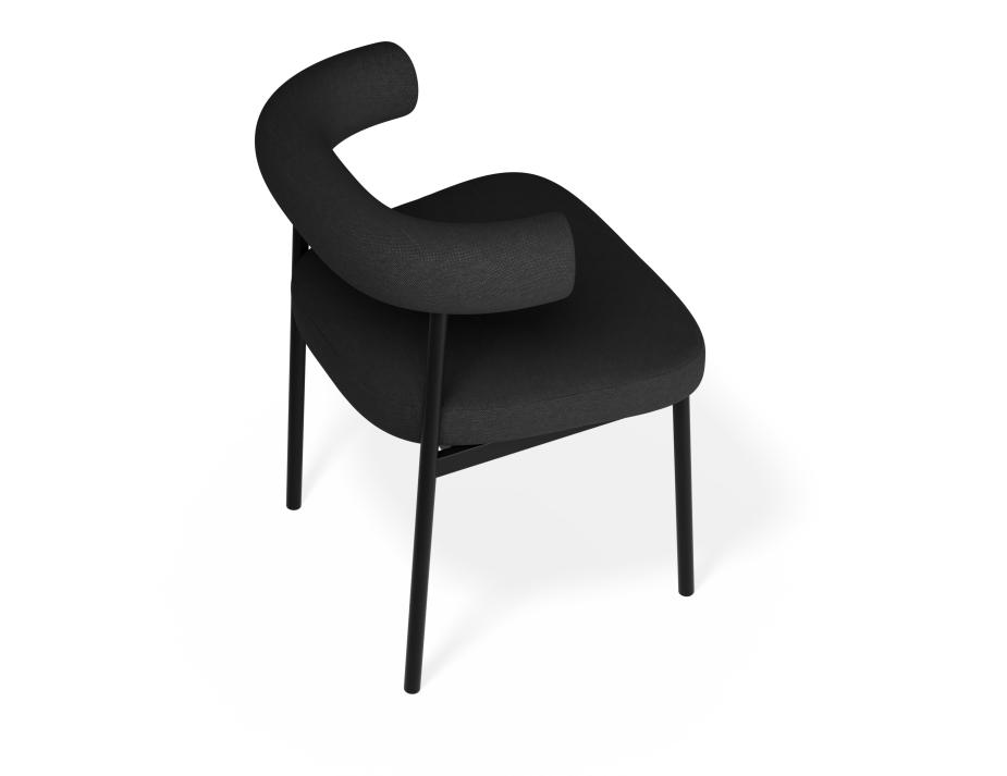 P 5 Marlowe Diningchair Black Anthracite