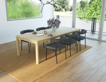 Marlowe Dining Chair - Black Legs - Soho Grey Fabric 