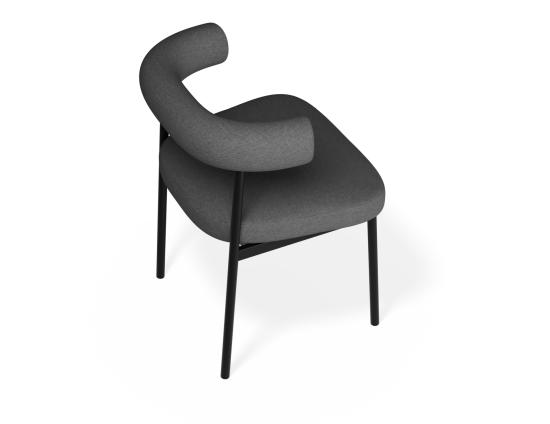 P 5 Marlowe Diningchair Black Sohogrey