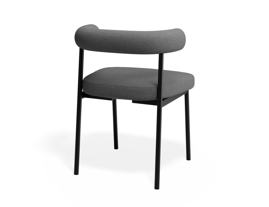 P 2 Marlowe Diningchair Black Sohogrey