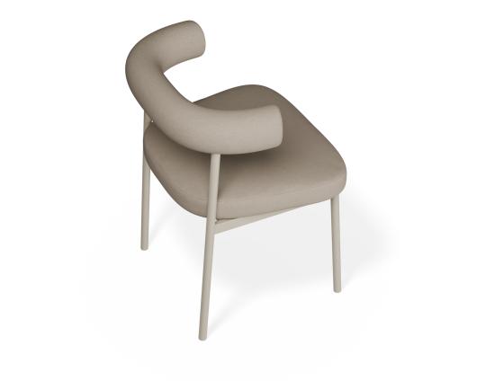 P 5 Marlowe Diningchair Grey Fawnbeige