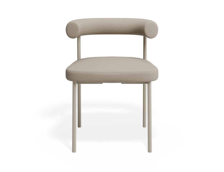 P 4 Marlowe Diningchair Grey Fawnbeige