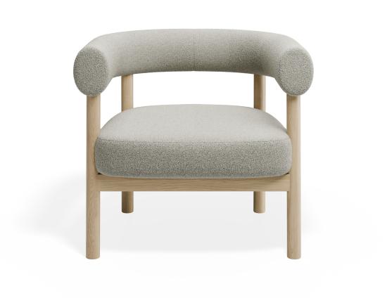 P 4 Marlowe Loungechair Oak Ivory