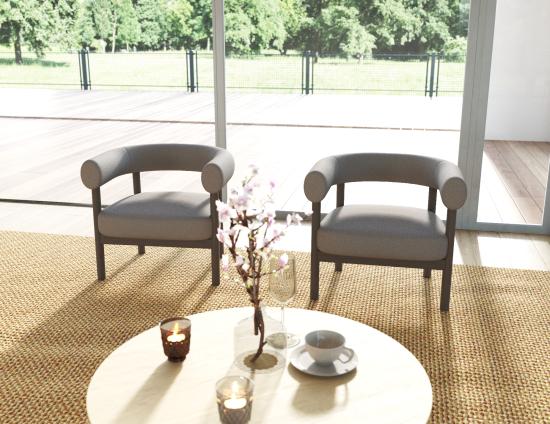 L 3 Marlowe Loungechair Brownwood Oyster33