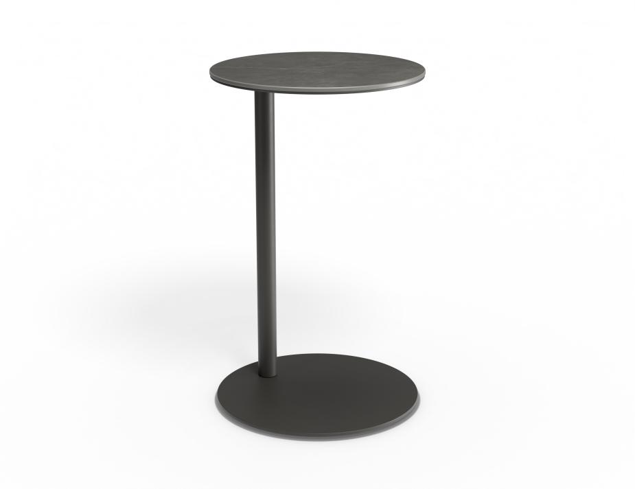 P 1 Lira Sidetable Basalt Charcoal