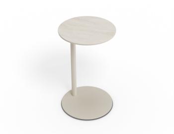 Lira Outdoor Side Table - Matt Latte - Dune Ceramic