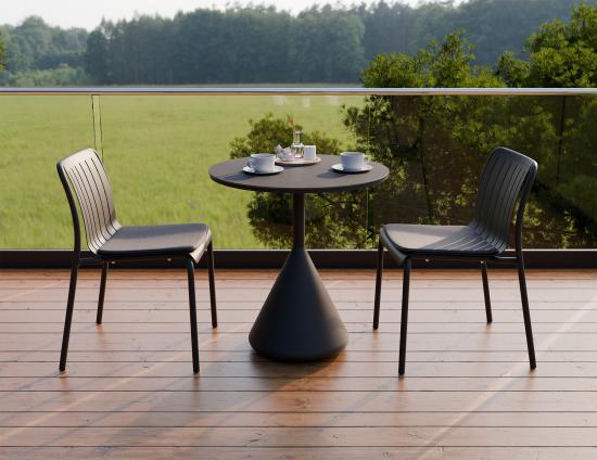 L 2 Kora Cafetable Charcoal Basalt