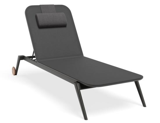 Amalfi Sunlounge Slingcushion Charcoal 0122
