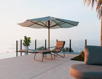 Paloma Outdoor Lounge Chair Matt Charcoal