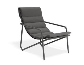 Paloma Outdoor Lounge Chair Matt Charcoal