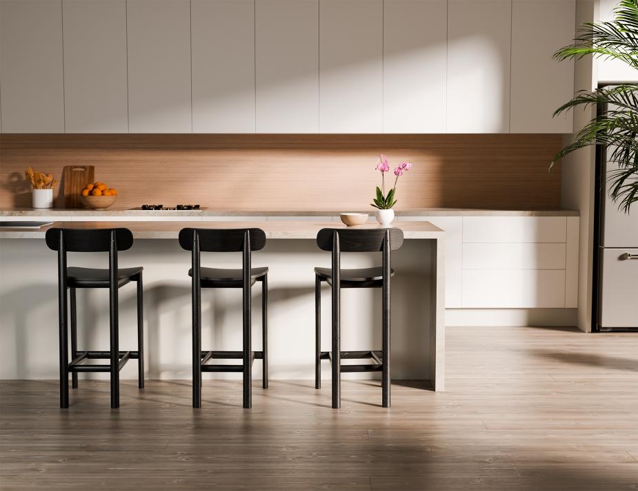 L 3 Zara Barstool Residential Black