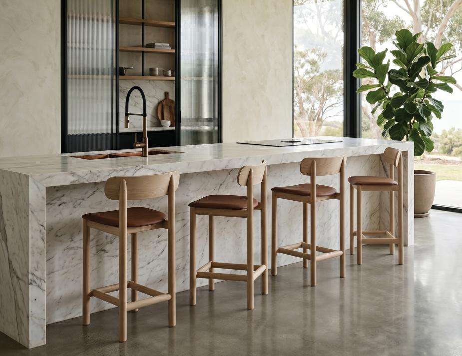Modern Wooden Bar Stool