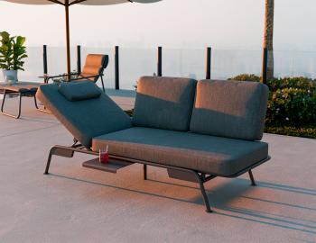 Arla Outdoor Sofa - Charcoal - Granite Grey Fabric