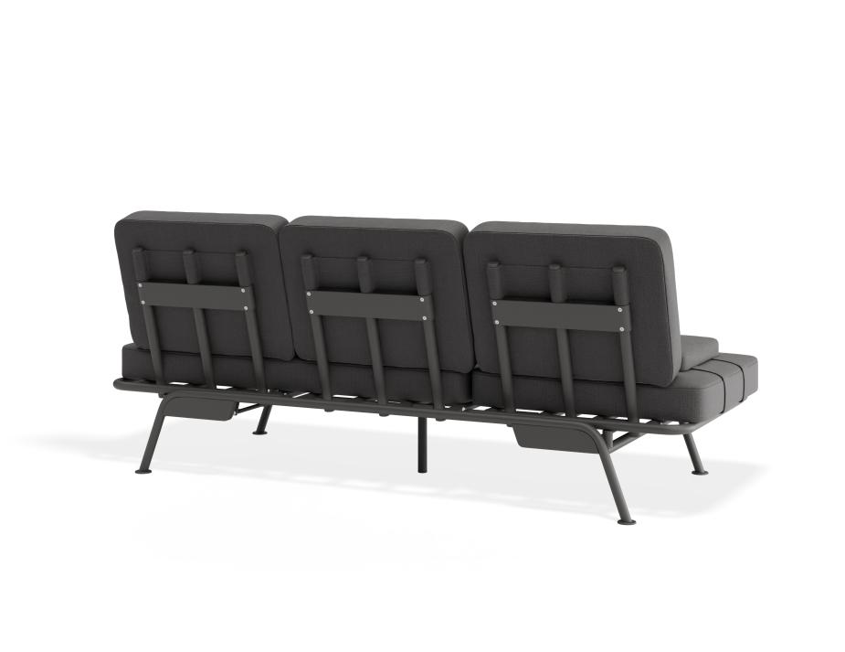P 5 Arla 3seater Charcoal Darkgrey
