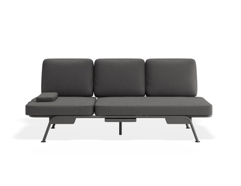P 7 Arla 3seater Charcoal Darkgrey