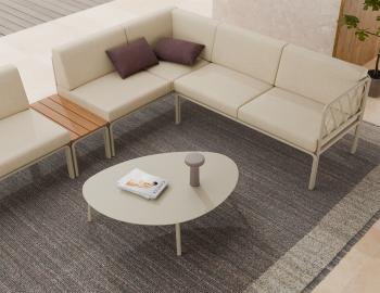 Cetara Outdoor Coffee Table - Large - Latte