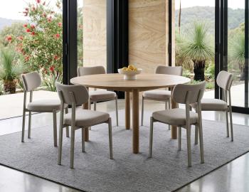 Nova Dining Chair - Dove Legs - Shell Fabric 