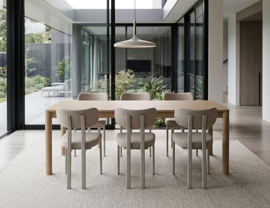 Grey Upholstered Dining Chair