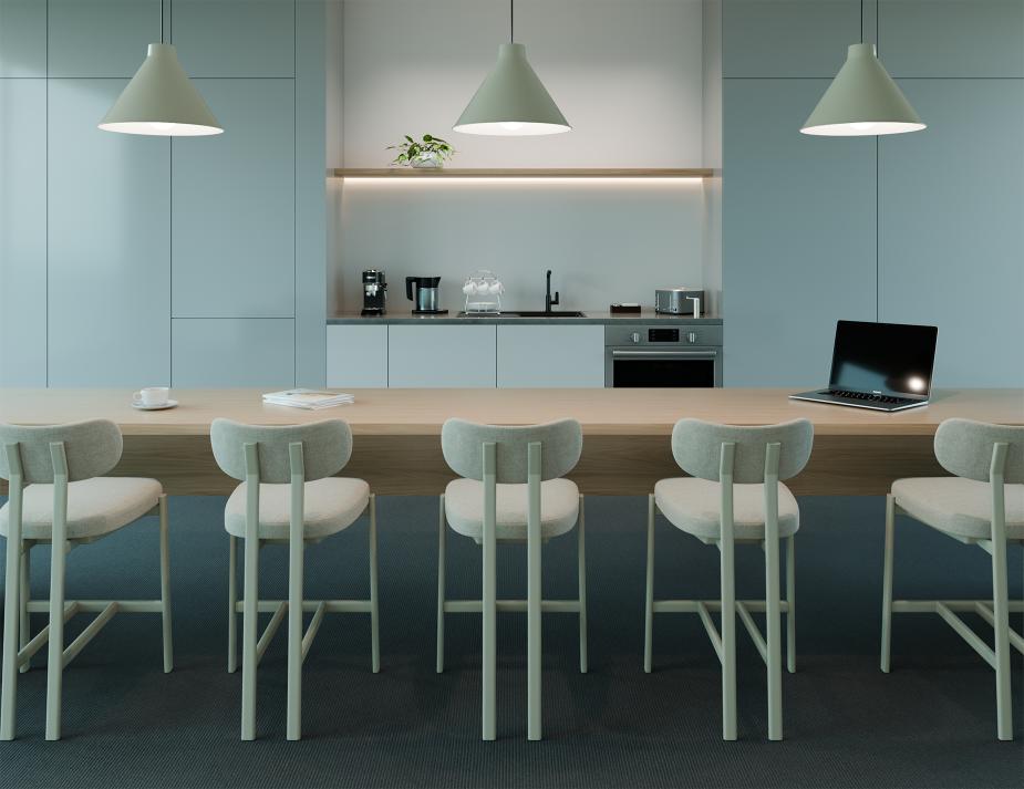 L 1 Nova Kitchenstool Commercial Dove Shell