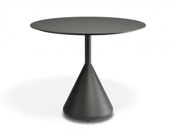 Kora Outdoor 90cm Dia Cafe Table - Matt Charcoal