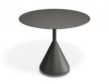 Kora Outdoor 90cm Dia Cafe Table - Matt Charcoal