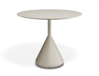 Kora Outdoor 90cm Dia Cafe Table - Matt Latte