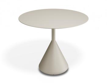 Kora Outdoor 90cm Dia Cafe Table - Matt Latte