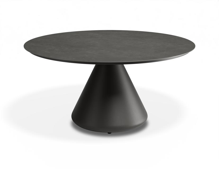 P 1 Kora Coffeetable 90cm Charcoal Basalt