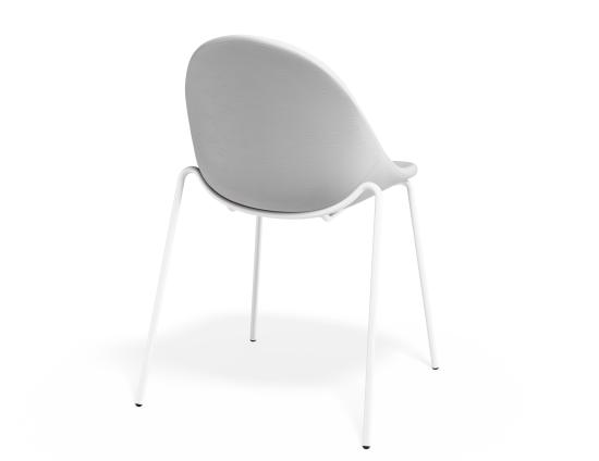 P 2 Pebble Chair Whitepuseat 4postwhite