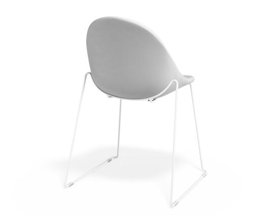 P 2 Pebble Chair Whitepuseat Sledwhite