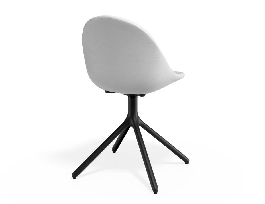P 2 Pebble Chair Whitepuseat Swivelbase