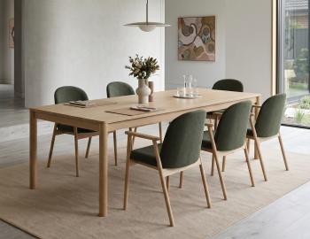Lina Armchair - Oak Legs - Hunter Green Fabric 